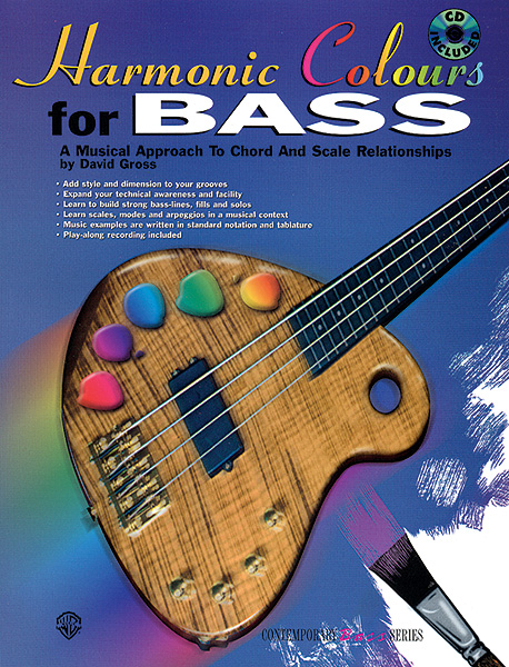ALFRED PUBLISHING GROSS DAVID - HARMONIC COLOURS FOR BASS + CD - BASS GUITAR