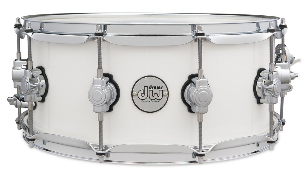 DW DRUM WORKSHOP SNAREDRUM DESIGN SERIES WHITE GLOSS DDLM0614SSWH