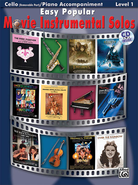 ALFRED PUBLISHING EASY POPULAR MOVIE SOLOS + CD - CELLO SOLO