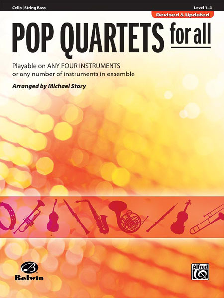 ALFRED PUBLISHING STORY MICHAEL - POP QUARTETS FOR ALL - CELLO SOLO