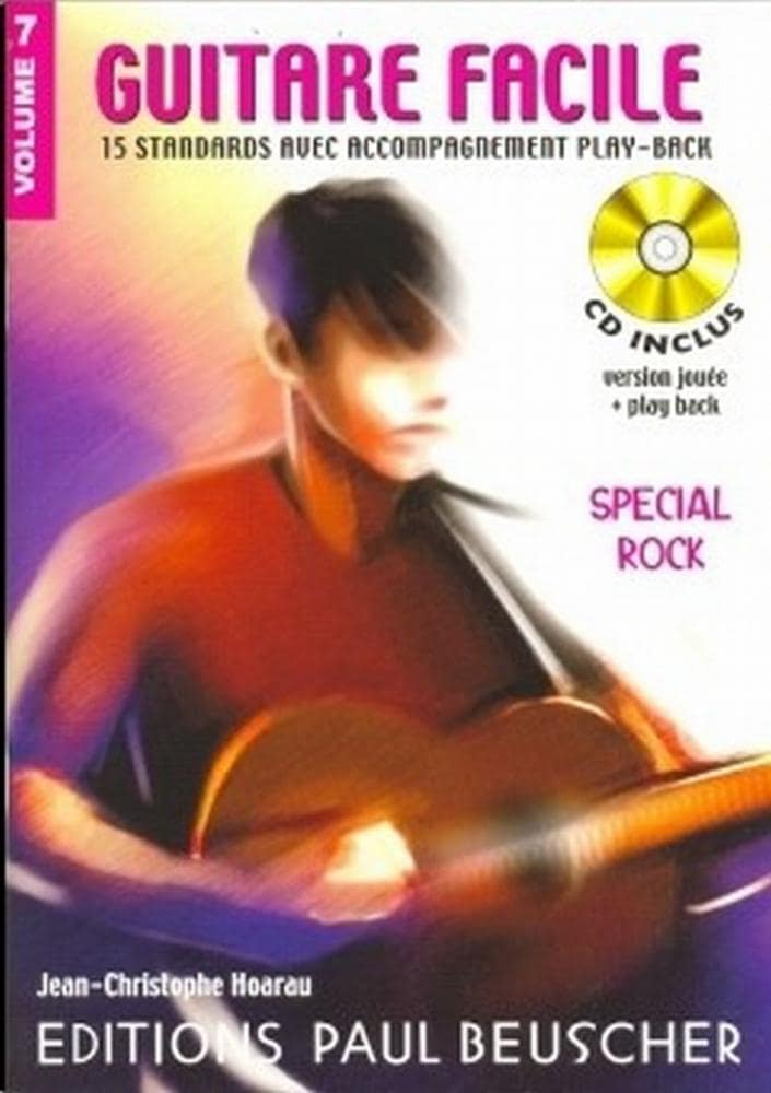 PAUL BEUSCHER PUBLICATIONS GUITARE FACILE VOL.7 SPECIAL ROCK + CD