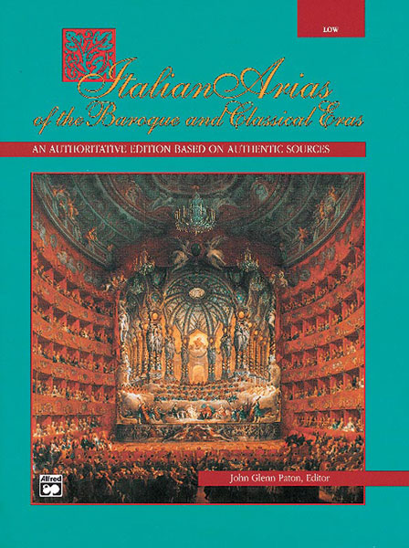 ALFRED PUBLISHING PATON JOHN GLENN - ITALIAN ARIAS OF THE BAROQUE - VOICE AND PIANO (PER 10 MINIMUM)