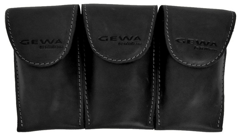 GEWA MUNDSTUCKTASCHE FUR FLUGELHORN CRAZY HORSE TRIPLE BLACK 