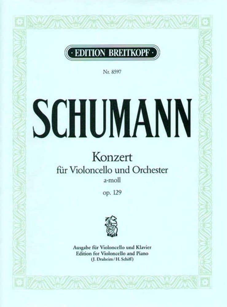 EDITION BREITKOPF SCHUMANN R. - VIOLONCELLOKONZ. A-MOLL OP.129