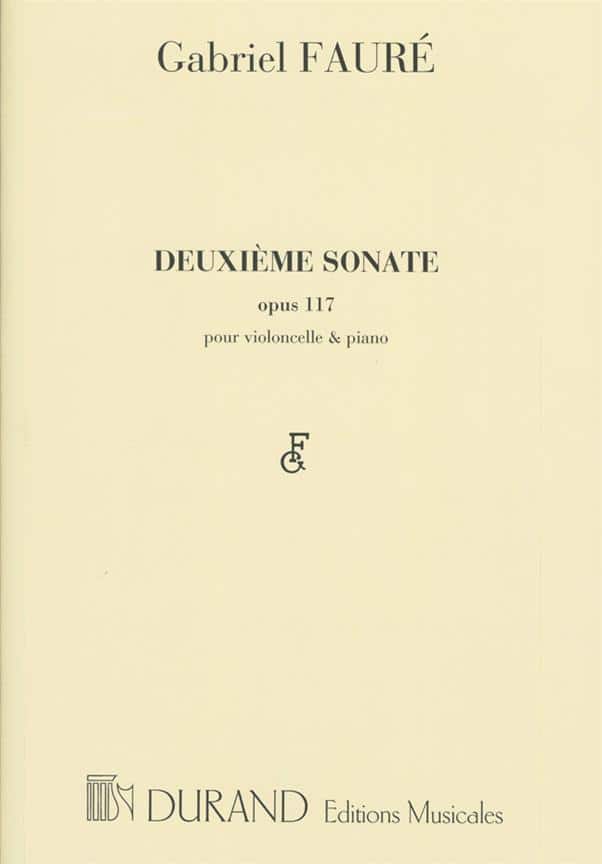 DURAND FAURE - SONATE N 2 OP 117 - VIOLONCELLE ET PIANO
