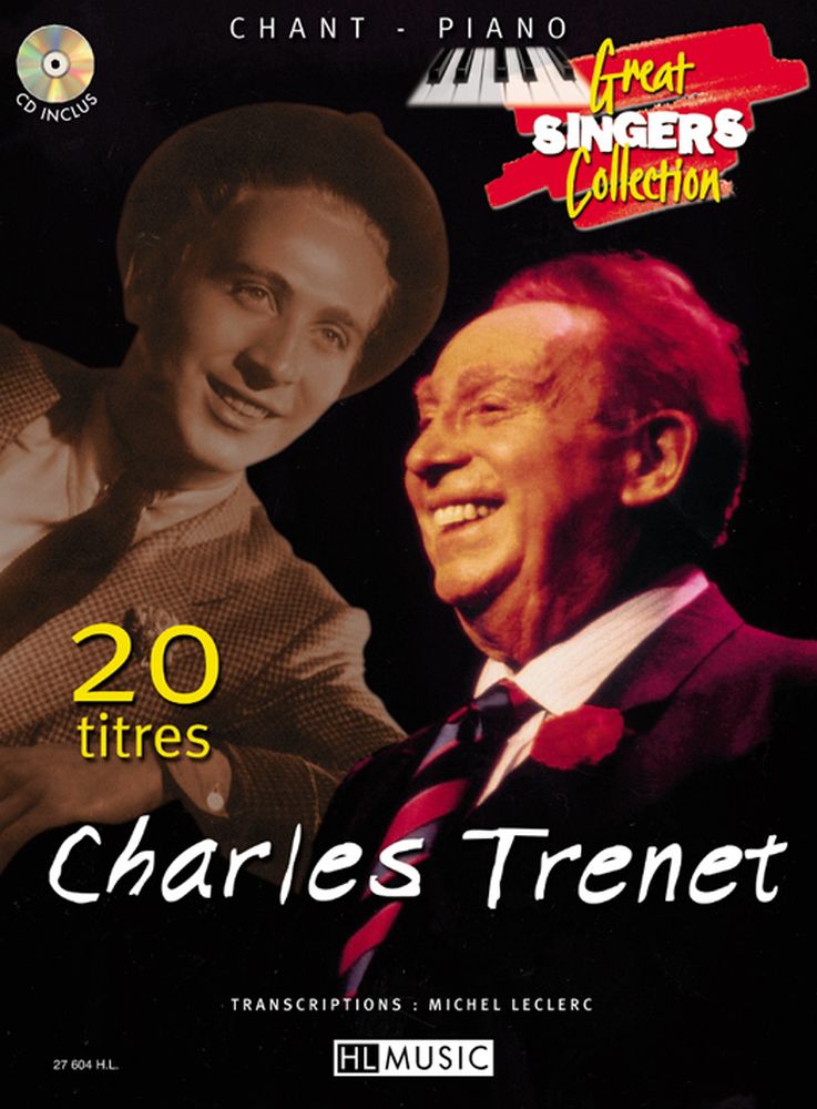 LEMOINE TRENET CHARLES - 20 TITRES + CD - CHANT, PIANO