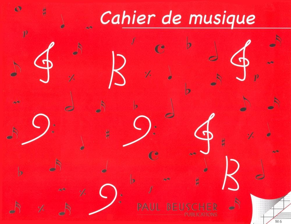 LEMOINE CAHIER DE MUSIQUE 6 PORTEES ET PAGES D'ECRITURE SEYES