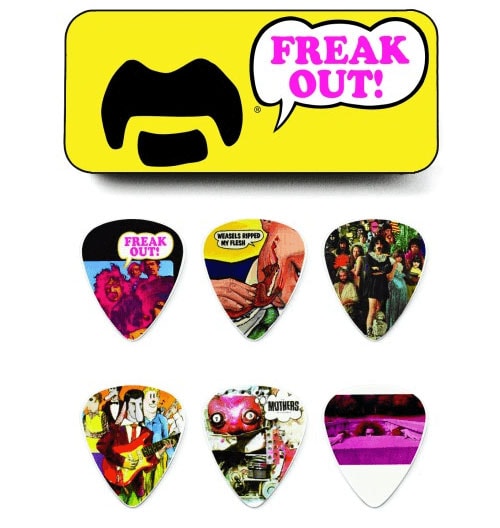 JIM DUNLOP MEDIATORS COLLECTOR FRANK ZAPPA BOX OF 6, MEDIUM