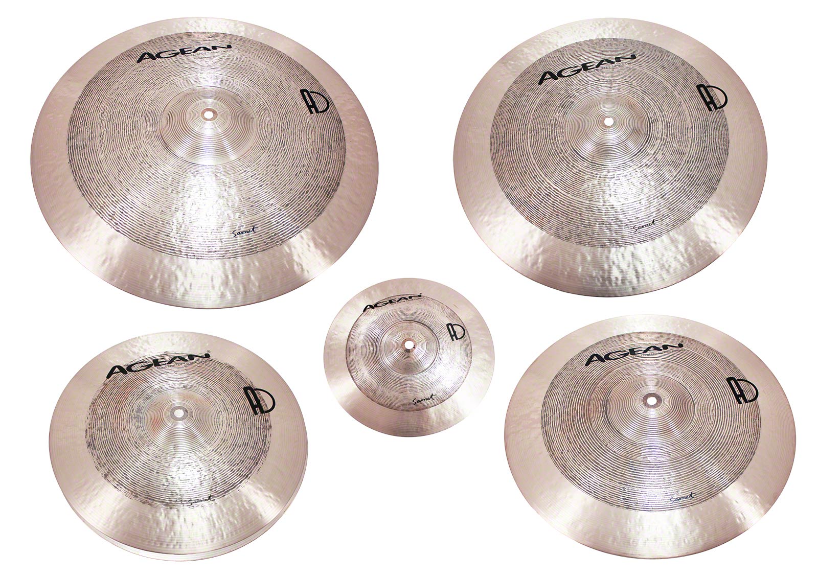 AGEAN 5X CYMBAL SET 10-14-16-18-20 SAMET - B20 BRONZE