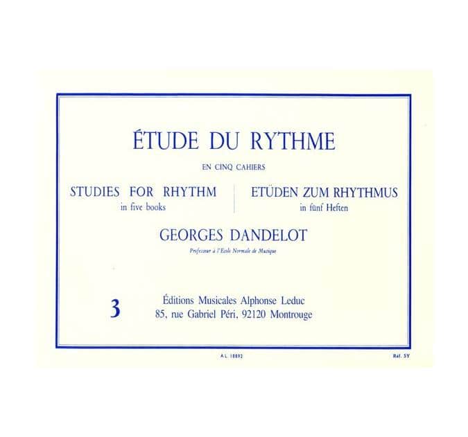 LEDUC DANDELOT GEORGES - ETUDE DU RYTHME VOL.3