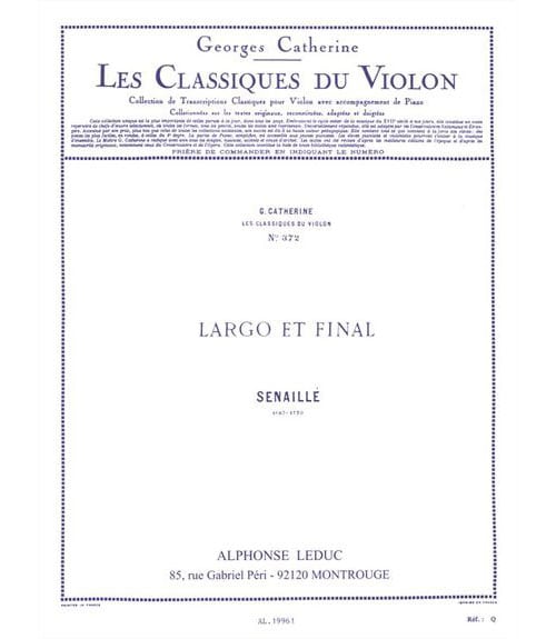 LEDUC SENAILLE J.B. - LARGO ET FINAL -VIOLON