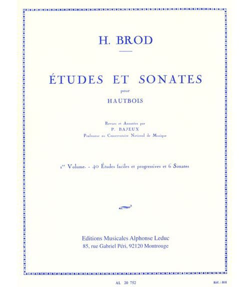 LEDUC BROD HENRI - ETUDES ET SONATES VOL.1