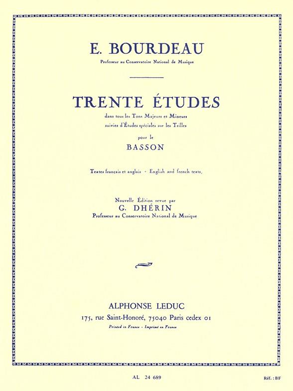 LEDUC BOURDEAU E. 30 STUDIES - BASSOON 