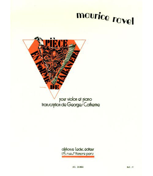 LEDUC RAVEL MAURICE - PIECE EN FORME DE HABANERA (VIOLON / PIANO)