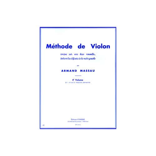 COMBRE MASSAU A. - METHODE DE VIOLON VOL.4