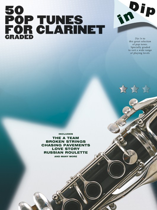 WISE PUBLICATIONS DIP IN - 50 GRADED POP CLARINET SOLOS - CLARINET
