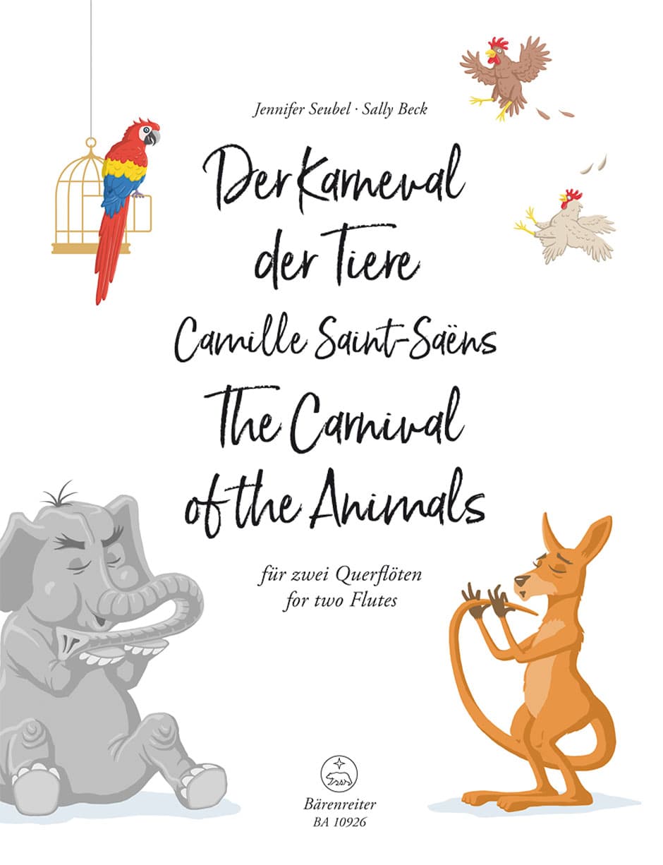 BARENREITER SAINT-SAENS CAMILLE - LE CARNAVAL DES ANIMAUX - 2 FLUTES