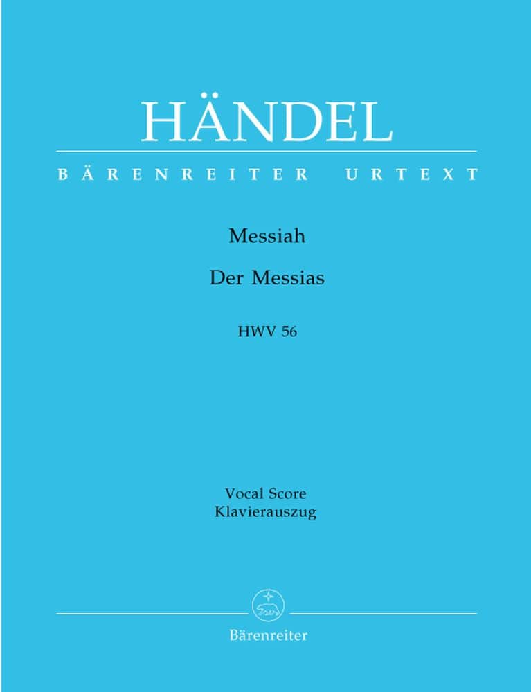 BARENREITER HAENDEL G.F. - THE MESSIAH - DER MESSIAS (ENGLISCH/DEUTSCH) HWV 56 - KLAVIERAUSZUG