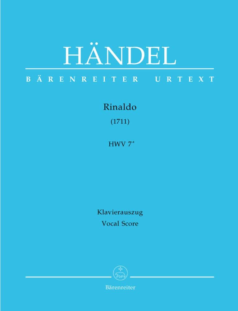 BARENREITER HANDEL G.F. - RINALDO HWV 7A - KLAVIERAUSZUG