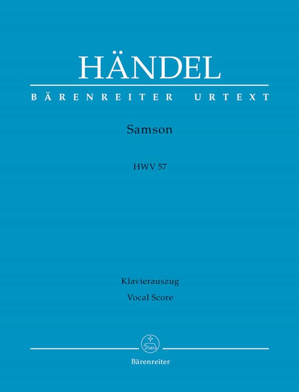 BARENREITER HAENDEL - SAMSON HWV 57 - VOCAL SCORE
