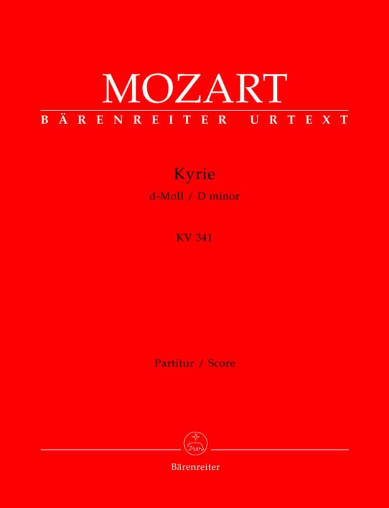 BARENREITER MOZART W.A. - KYRIE IN D MINOR KV 341 - PARTITUR
