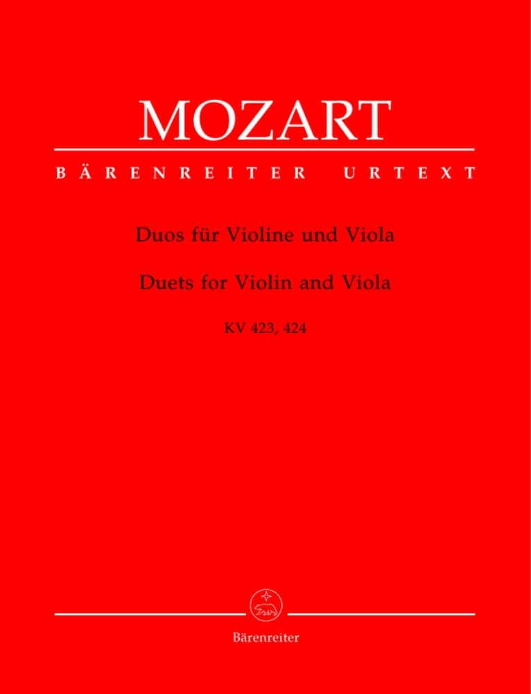 BARENREITER MOZART W.A. - DUOS KV 423, 424 - VIOLINE, VIOLA