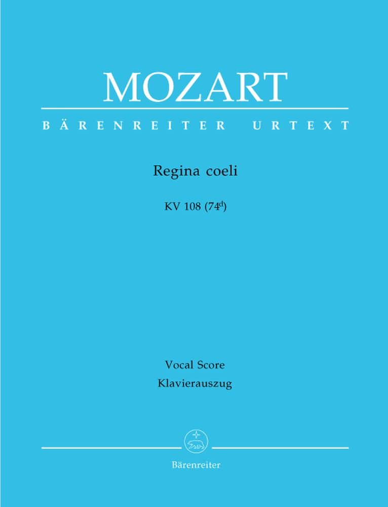 BARENREITER MOZART W.A. - REGINA COELI KV 108 (74D) - PARTITUR