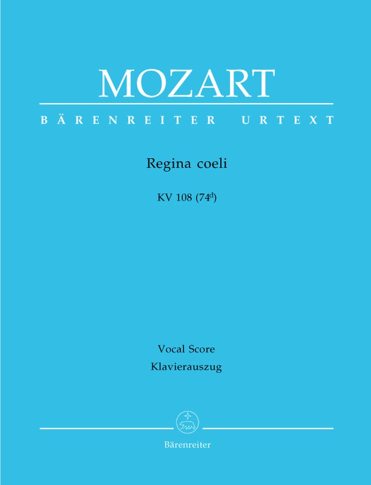 BARENREITER MOZART W.A. - REGINA COELI KV 108 (74D) - PARTITUR