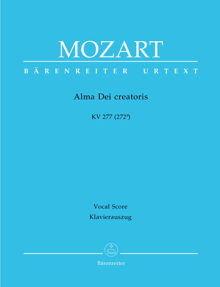 BARENREITER MOZART W.A. - ALMA DEI CREATORIS KV 277 (272A) - KLAVIERAUSZUG