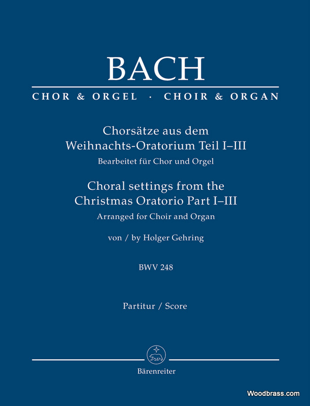 BARENREITER BACH J.S. - CHORSATZE AUS DEM WEIHNACHTS-ORATORIUM I-III BWV 248