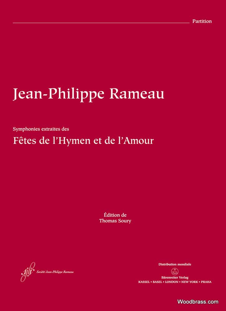 BARENREITER RAMEAU JEAN-PHILIPPE - SYMPHONIES EXTRAITES DES 