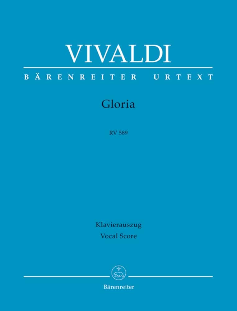 BARENREITER VIVALDI A. - GLORIA RV 589 - REDUCTION PIANO