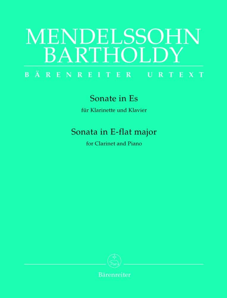 BARENREITER MENDELSSOHN BARTHOLDY F. - SONATE IN ES - KLARINETTE, KLAVIER