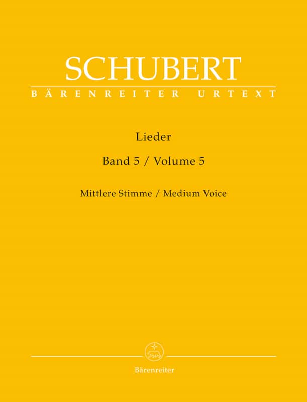 BARENREITER SCHUBERT FRANZ - LIEDER VOL.5 - MEDIUM VOICE