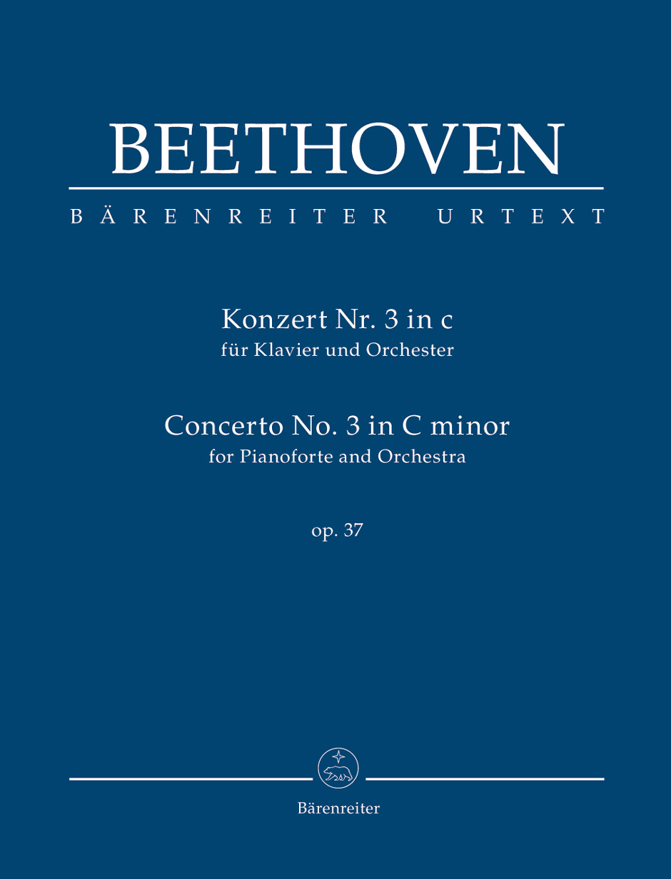 BARENREITER BEETHOVEN - CONCERTO No.3 C minor op. 37 FOR PIANO & ORCHESTRA - SCORE 