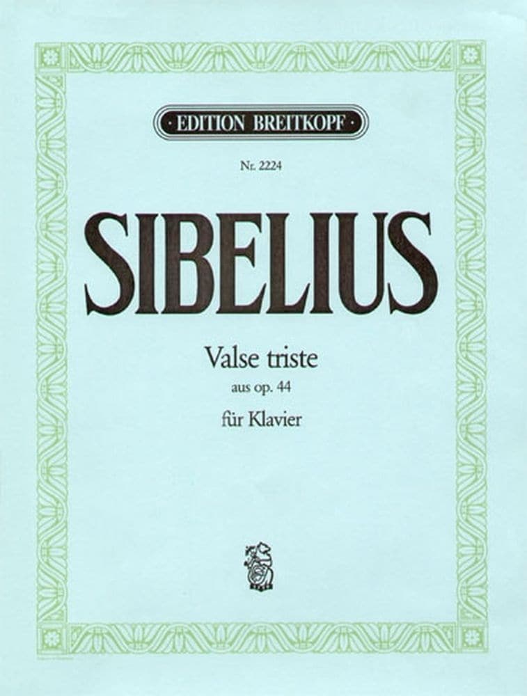 EDITION BREITKOPF SIBELIUS J. - VALSE TRISTE AUS OP. 44