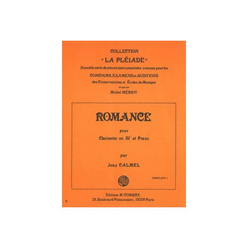 COMBRE CALMEL JEAN - ROMANCE - CLARINETTE ET PIANO