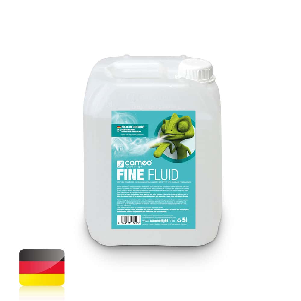 CAMEO FEINE FLSSIGKEIT 5L - NEBELMASCHINENFLSSIGKEIT MIT SEHR FEINER DICHTE UND SEHR LANGEM LEBEN - 5 L.