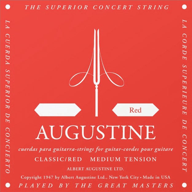 AUGUSTINE E TREBLE - RED NORMAL GAUGE (SINGLE STRING)