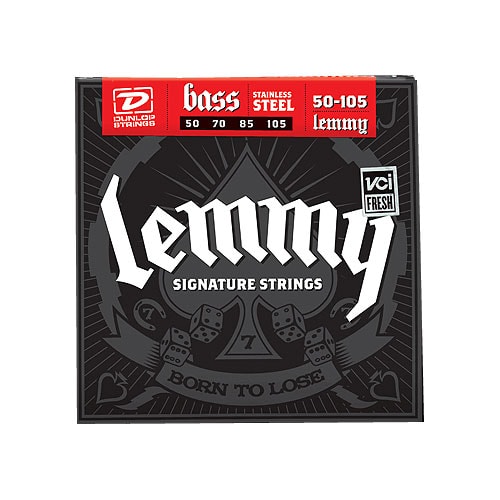 JIM DUNLOP LEMMY SIGNATURE STAINLESS STEEL 50-105