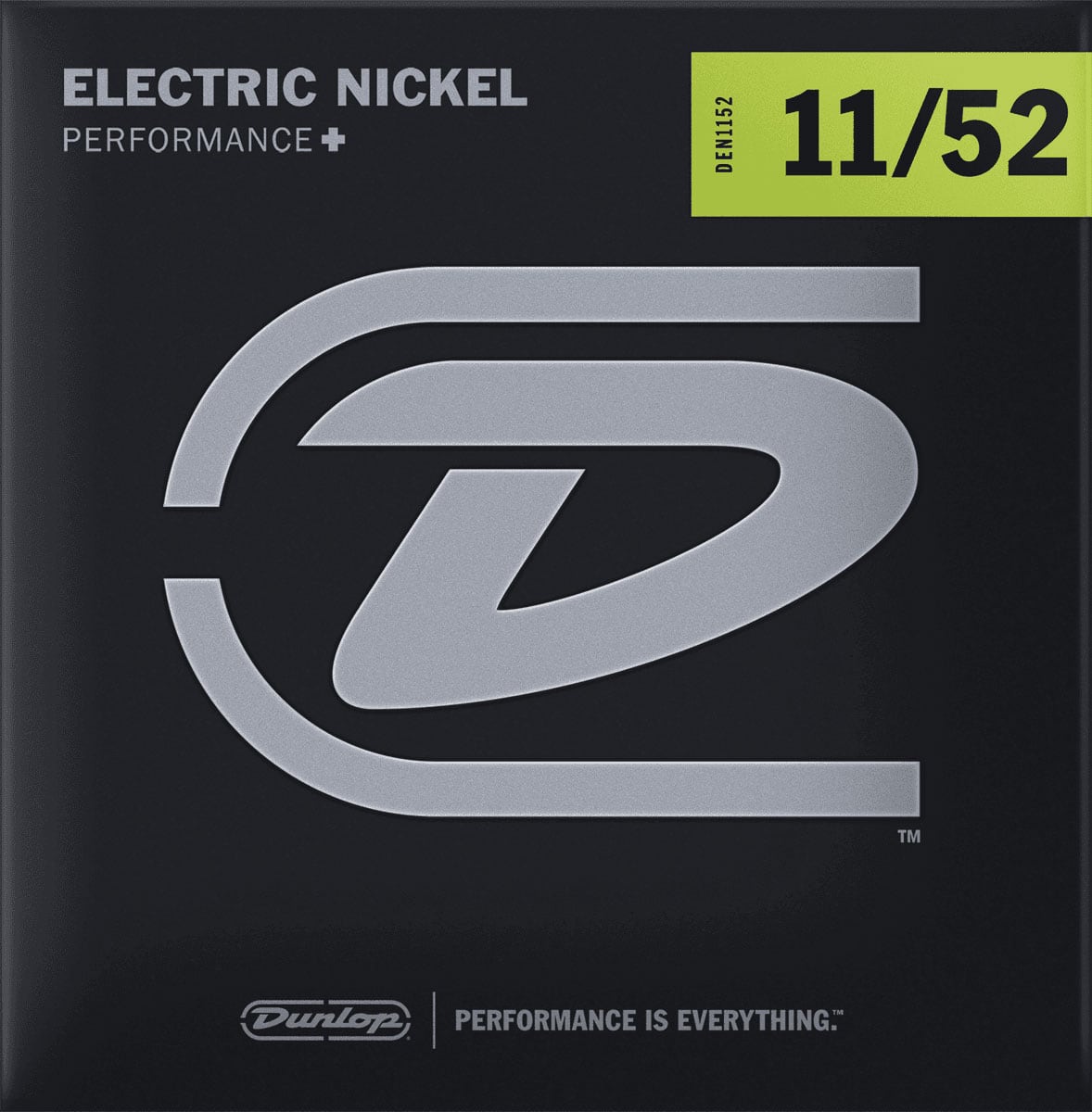 JIM DUNLOP NICKEL PLATED STEEL ELECTRIC STRINGS NICKEL PLATED STEEL 11-52 SET