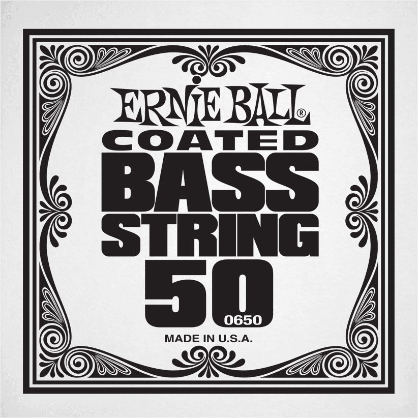 ERNIE BALL .050 COATED NICKEL WOUND ELECTRIC BASS STRING SINGLE