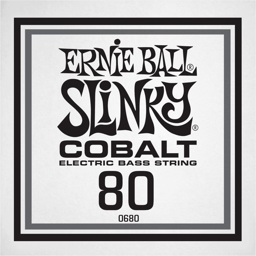 ERNIE BALL .080 COBALT WOUND ELECTRIC BASS STRING SINGLE