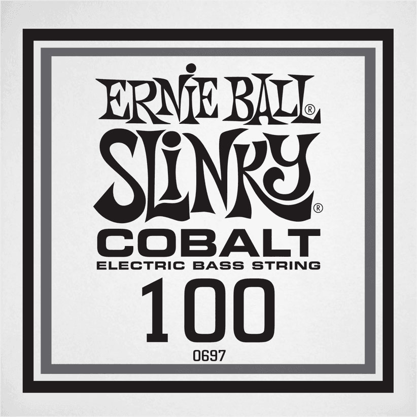 ERNIE BALL .100 COBALT WOUND ELECTRIC BASS STRING SINGLE
