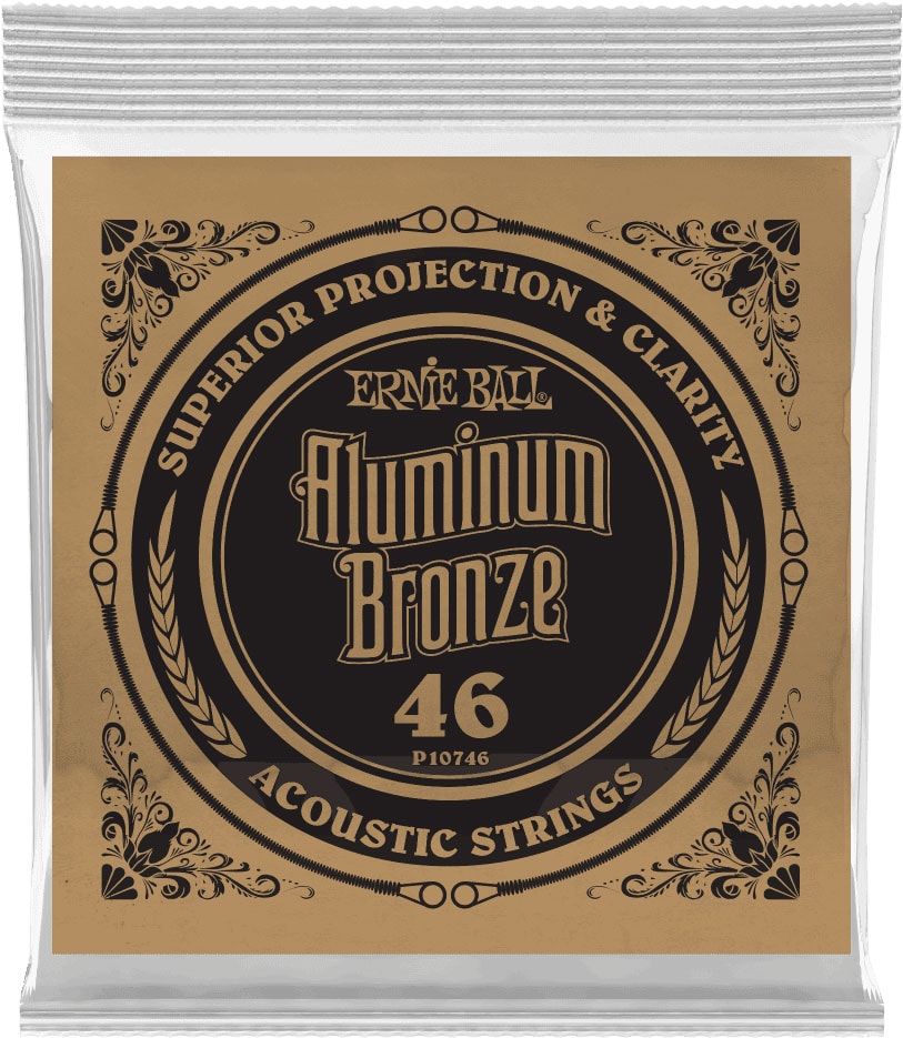 ERNIE BALL .046 ALUMINUM BRONZE WOUND ACOUSTIC GUITAR STRINGS