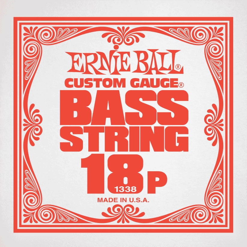 ERNIE BALL .018 STAINLESS STEEL ELECTRIC BASS STRINGS SINGLE