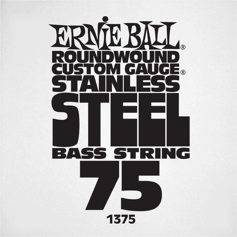 ERNIE BALL .075 STAINLESS STEEL ELECTRIC BASS STRING SINGLE