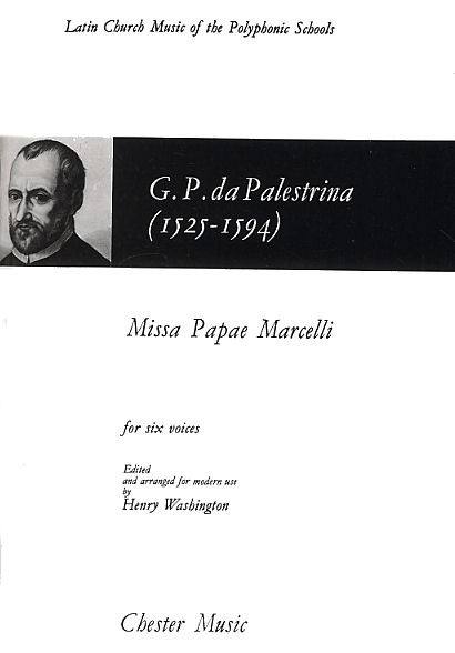 CHESTER MUSIC PALESTRINA G. P. - MISSA PAPAE MARCELLI