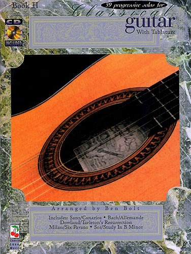 CHERRY LANE 39 PROGRESSIVE SOLOS FOR CLASSICAL GUITAR BOOK 2 TAB + CD - CLASSICAL GUITAR