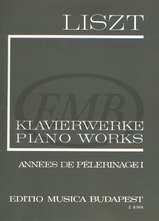 EMB (EDITIO MUSICA BUDAPEST) LISZT F. - ANNEES DE PELERINAGE VOL. 1 - PIANO